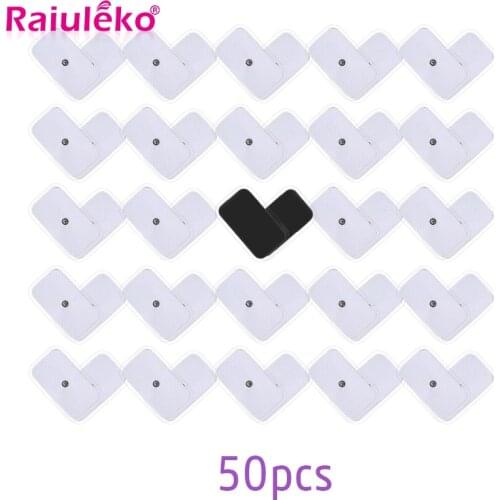 50Pcs/lot 3.5mm Plug Gel Electrode Pads For Nerve Muscle Massager Slimming Massager TENS Acupuncture Pulse Electric Stimulator