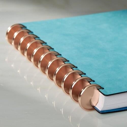 6pcs 24mm Aluminum Binding Ring Buckle Mushroom Hole Binder with Metal Disc Disc Binding Book Binding Supplies A5 Binder