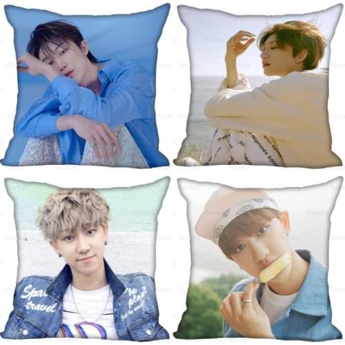 Custom KPOP THE8 Pillow Cover Bedroom Home Office Decorative Pillowcase Square Zipper Pillow Cases Satin Soft No Fade 0512