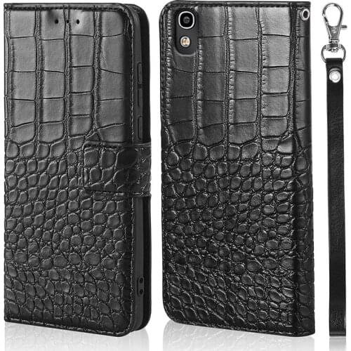Crocodile skin Leather Phone Case For Alcatel 6055 6055B 6055H 6055K 6055Y 5.2inch Flip Magnetic Wallet Busniess Card Slot Cover