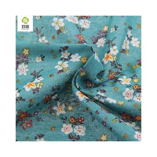 Print Flower Cotton Linen Fabric Textile Sewing Fabrics For Home Decoration Cloth Tablecloth Curtain 50x145cm M15