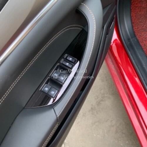 For Changan Eado XT ET 2018 2019 Stainless Steel Door Window Swicth Cover Armrest Glass Lift Panel Trims Garnish Car Accessories
