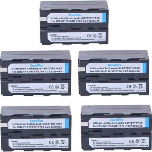 5pc 7.2V 5200mAH NP-F750 NP-F770 NP F750 NP F770 Li-ion Battery for Sony ccd-tr917 ccd-tr940 ccd-trv101 ccd-trv215 ccd-trv25