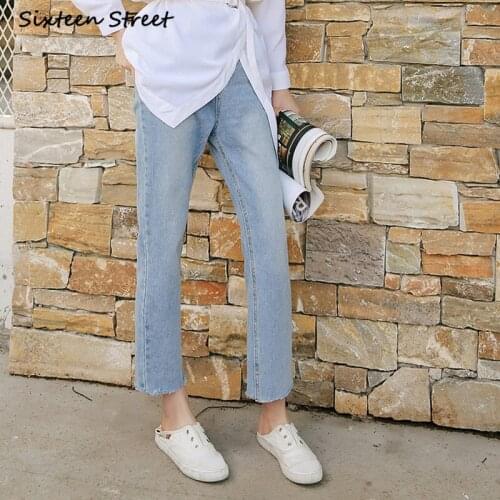 Denim Jeans Femme High Waisted Straight Pants Y2k Aesthetic Fashion Ladies Cowboy Trousers Streetwear Vintage Clothing New 2021