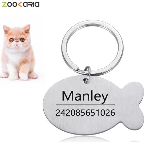 Dog Cat Id Tags DIY Personalized Dogs Id Tag Stainless Steel Tag Engraving Name and Telphone Number and Pet Supplies