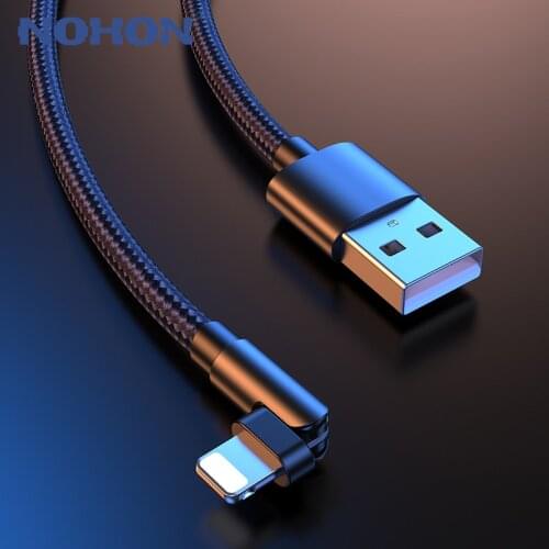 Quick Charge USB Cable For iPhone Xs Max 11 12 Pro X XR 8 7 6 6s Plus SE Apple iPad 2m Lead Mobile Phone Cord Data Charger Wire
