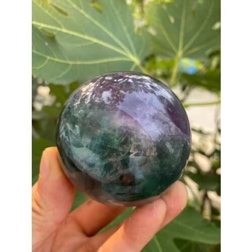 Beautiful natural color fluorite crystal ball natural crystal energy ball 55-60mm