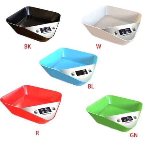 Kitchen Food Scale Cat Dog Measurement Weight Accuracy Range 1g-5kg LCD Display Digital Multifunction Measure Flour Bake