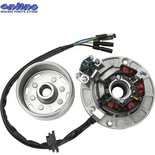 12V AC Ignition Magneto Stator Flywheel kit With Light For YINXIANG YX 140cc 150cc 160cc KAYO BSE SDG SSR Pitsterpro Dirt Bike