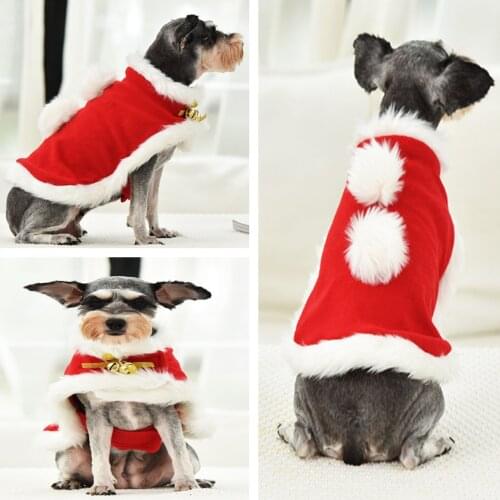 Cute Dog Clothes For Small Dogs Chihuahua Yorkies Pug Clothes Coat Winter Dog Clothing Pet Puppy Jacket Ropa Perro Red S M L