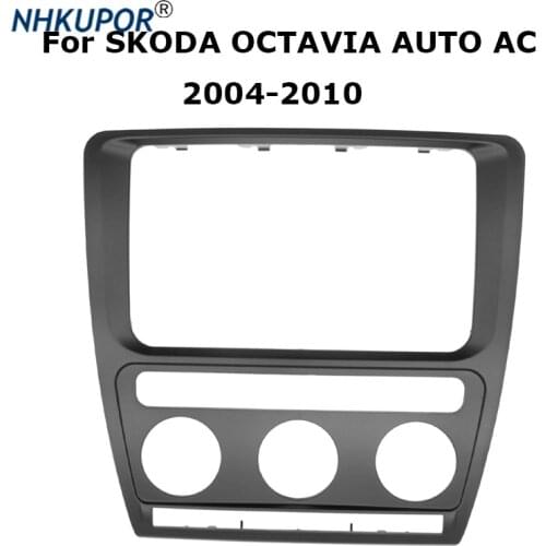 Car Dashboard Refitting Fascia for SKODA OCTAVIA AUTO AC 2004-2010 Audio Stereo Radio DVD CD Panel Dash Mount Trim Frame Kit
