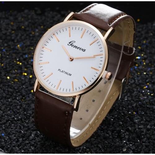 Men Women Minimalist Leather Watch Hodinky Ladies Stylish Simple Dial Quartz Clock Watchband Hot New Gift Reloj relojes Ceasuri