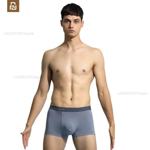 Xiaomi mens underwear silkworm pupa protein silk seamless underwear antibacterial solid color underwear youpin underwear