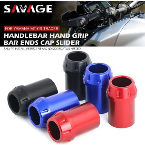 Hand Grips Bar End Caps For YAMAHA FJ-09 MT-09 Tracer 2015 2016 2017 Motorcycle Handlebar Ends Plug Slider MT09 Tracer FJ09