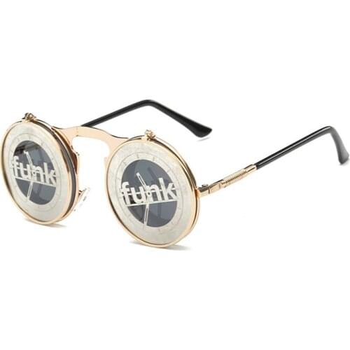 Steam Punk Sunglasses Women Men Flip Up Sunglasses-women Vintage Retro Sunglasses for Female Fashion Brand Designer Steampunk