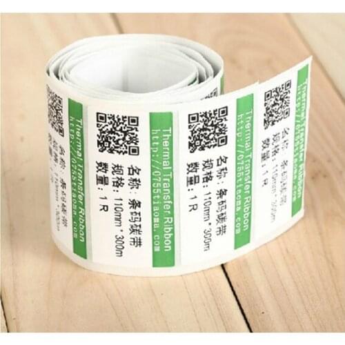 Customized vinyl roll print strong adhesive barcode labels