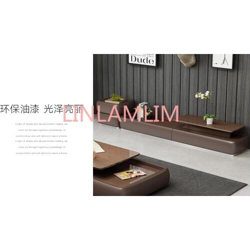 TV stand table living room home furniture modern style fashionable paint wooden leather TV unit cabinet assembly meuble