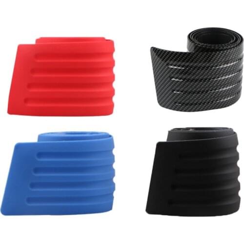 Car SUV Back Bumper Protector Sill Plate Styling Rear Bumper Protector Guard Sticker Rubber Strip Trim Cover Car Accessories