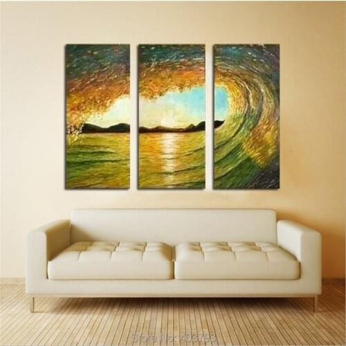 Modern hand-painted Art Canvas Abstract Oil Painting Figure Home Decor No Frame