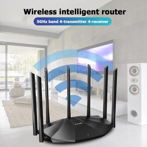 Tenda AC23 Gigabit Dual Band WiFi Router Wireless Amplifier 2100Mbps 2.4GHz 5GHz Repeater Wider Coverage Network Extender