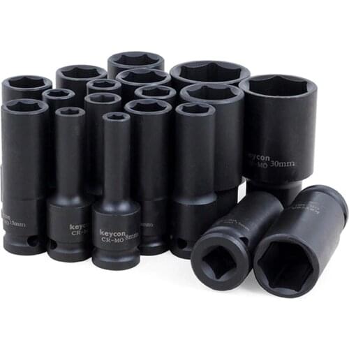 1/2 Inch 8-32mm Air Socket Adopter Universal Pneumatic Socket Wrench Head for Electric Impact Wrench Air Impact Wrench