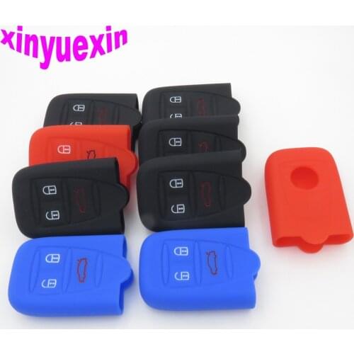 Xinyuexin Silicone Car Key Cover FOB Case For Alfa Romeo A159 SPARE Smart Remote Key Jacket Car-stying With 3 Buttons