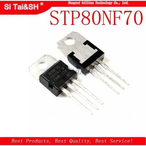 10pcs/lot STP80NF70 80NF70 TO-220 MOSFET controller 80A 70V EMU original authentic