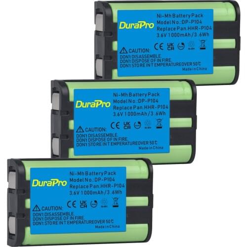 1000mAh Ni-Mh Battery Pack Cordless Phone baterias Replacement For Panasonic HHR-P104 HHRP104 HHR P104 HHR-P104A HHR-P104A/1B