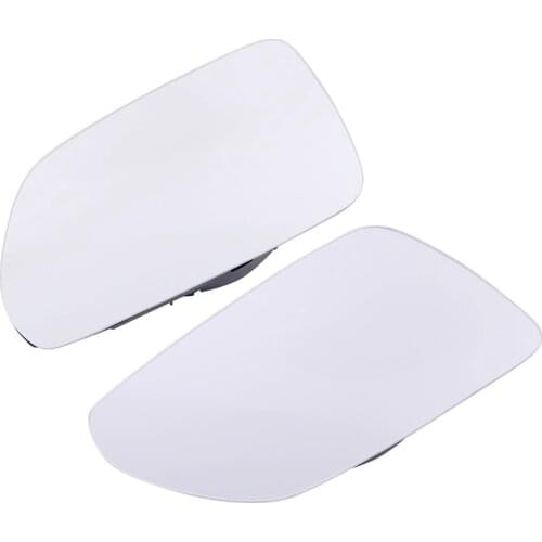 2Pcs Car Heated Rear View Mirror Glass Left & Right Door Side Wing Lens For-Polo 2005-2010 1Z1857521F Car Styling