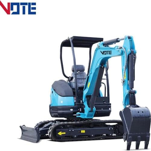 Factory Direct Sales 2 Ton Mini Excavator With Side Swing Hydraulic Digger Customization