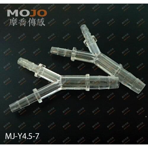 2020 Free shipping!(100pcs/Lots) MJ-Y4.5-7 GPPS Three way connectors 4.5mm to 7mm Y type hose joint pipe fitting