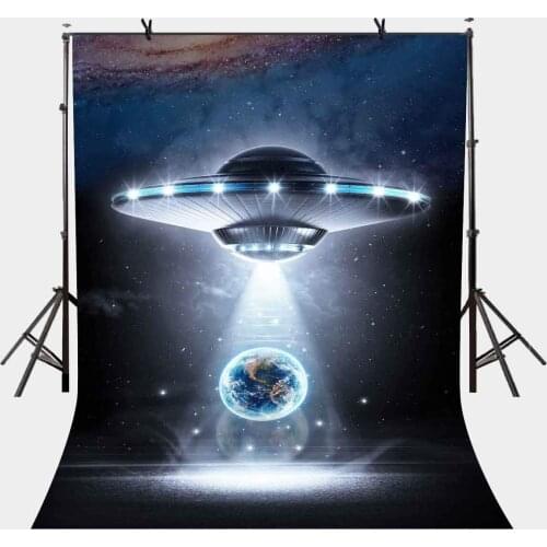 5x7ft UFO Backdrop UFO Science Fiction Fan Photography Background and Studio Photography Backdrop Props