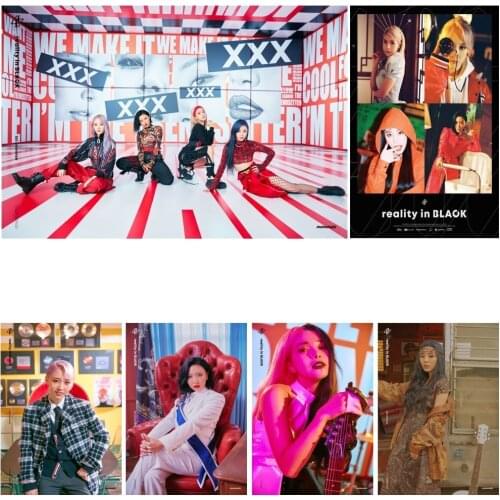 5D DIY Diamond Painting K-POP MAMAMOO Album Reality In BLACK Full Diamond Embroidered Animal Home Decoration Cross Stitch Kits