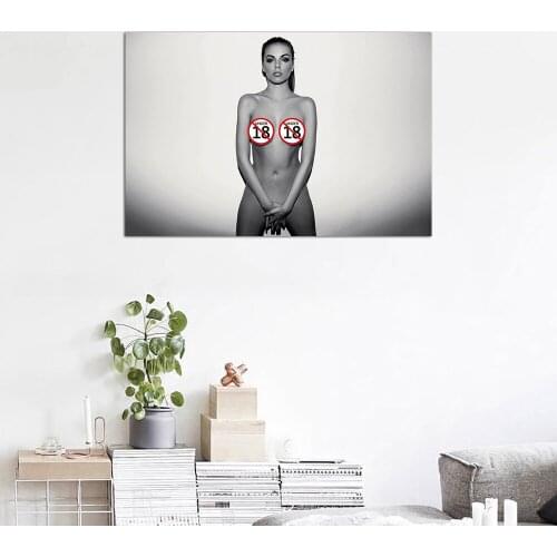 Sexy Girl Black and White Wall Art Photo Decorative Posters and Prints Canvas Painting Wall Picture For Living Room Decor