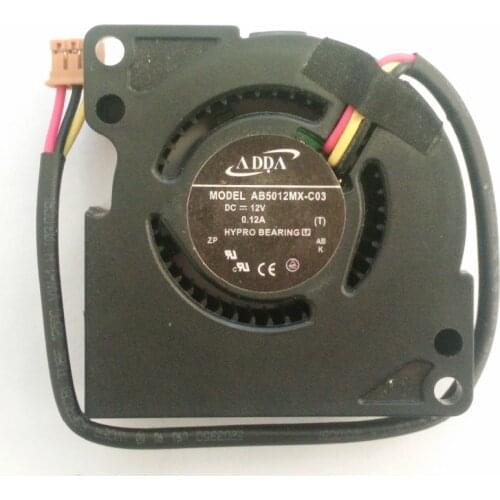 For ADDA AB5012MX-C03 5020 5CM 12V 0.12A 3-wire turbo cooling fan