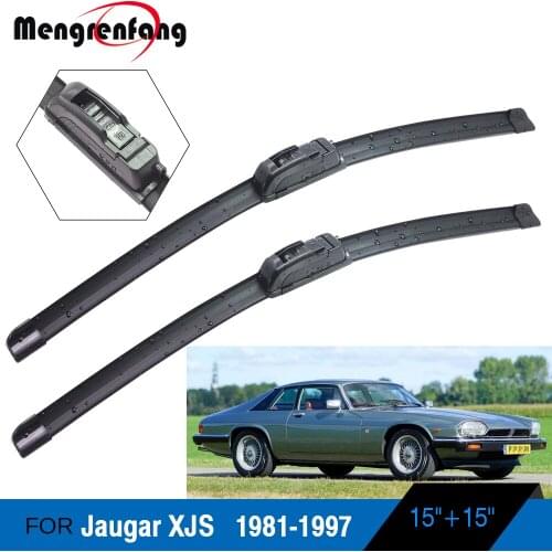For Jaugar XJS Car Front Windscreen Wiper Blades Soft Rubber Wiper J Hook Arms Accessories 1981-1997