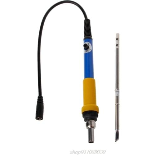 T12 DC 12-24V 75W Mini Electric Soldering Iron Adjustable Temperature+Tip D17 20 Dropshipping