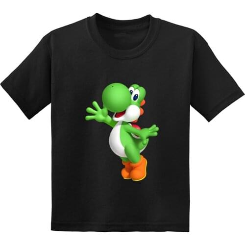 Super Smash Bros Yoshi Cartoon Funny Kids T shirt Summer Casual Children Clothes Cotton Short Sleeve Baby Boys Girls T-Shirts