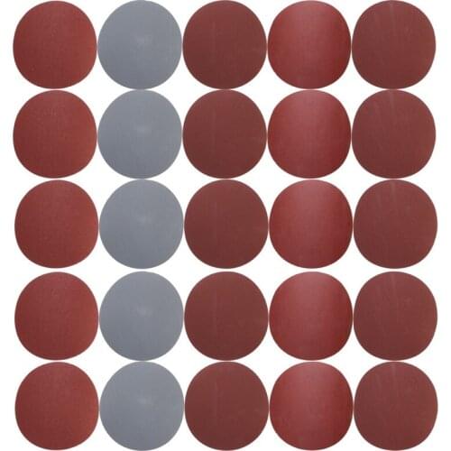 25pcs/Set 5 Inch Round Sandpaper Disk Sand Sheets Grit 800/1000/1500/2000/3000 Hook Loop Abrasive Disc For Sander Grits