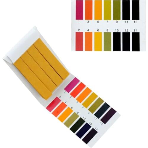 80 Strips/Pack 1-14 PH Litmus Paper PH Test Strips For Water Cosmetics Soil Acidity Test Strips With Control Card