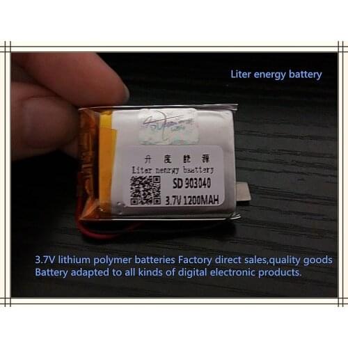 Best battery brand Wholesale 903040 3.7V 1200mah Lithium polymer Battery with protection board For MP5 Bluetooth Earphone