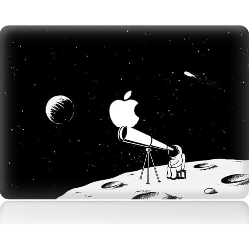 Moon Discovery Space Astronaut Laptop Decal Notebook Sticker For MacBook Air Pro Retina11" 13" 15"Vinyl Mac Body Full Cover Skin