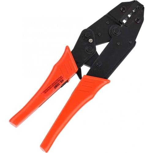 HS-35WF Durable Heavy Duty Steel Crimping Plier Wire Terminal Crimper 10-35mm² 8-2AWG Tube Pre-Insulated Terminal Crimping Tool
