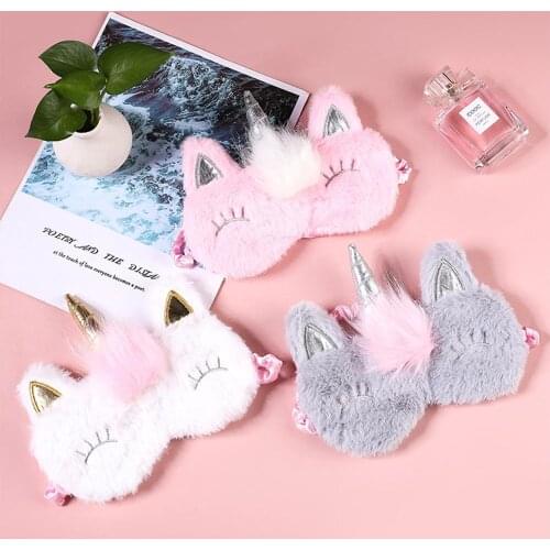 Unicorn Cute Sleep Mask Blindfold Sleeping Eye Cover Dream Sort Band Aid Bandage For Women Girl Eyepatches Nap Relax Health