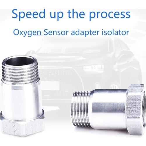 Durable Stainless Steel O2-Oxygen Sensor Expansion Spacer Extender M18x1.5 Bung Adapter Cell Fix Mounting Converter