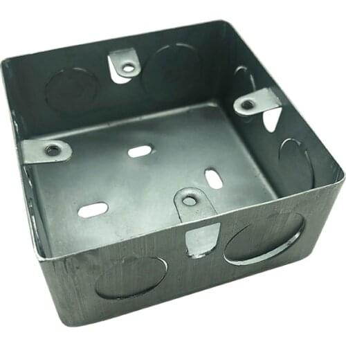 40mm High 86Type Surface Mounted Bottom Box Galvanized Iron Metal Junction Box