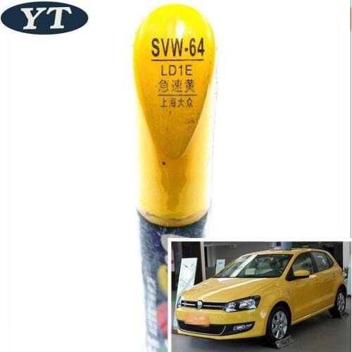 Car scratch repair pen, auto painting pen YELLOW color for volkswagen polo golf 6,7 touran passat tiguan CC ,car painting pen