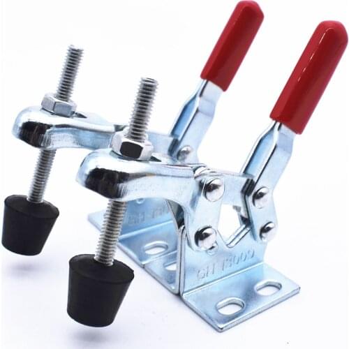 Fast Toggle Clamp Brackets GH13009 30kg 66.1lbs U Vertical for Machine Operation Welding Mould Electronic Equipment Assembly