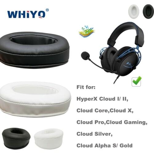 Replacement Ear Pads for HyperX Cloud I/ II, Cloud Core,Cloud X,Cloud Silver,Cloud Alpha S/ Gold,Cloud Pro,Cloud Gaming Headset