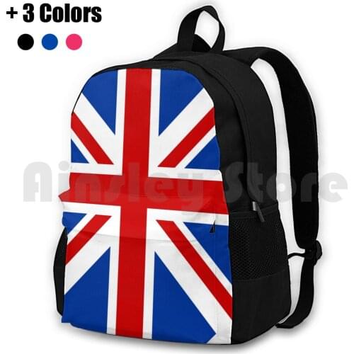 Union Jack ( Red , White & Blue ) Outdoor Hiking Backpack Riding Climbing Sports Bag United Kingdom Uk Retro Cool Popular